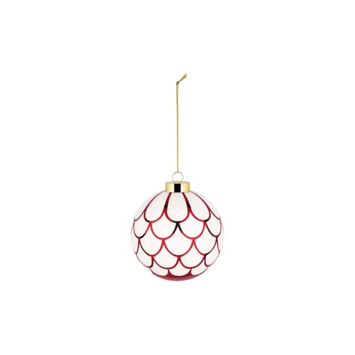 Weihnachtskugel Delight Big  n°8 glas rot / Ø 9 cm - Alessi - Nr. 8 / Rot - geblasenes Glas