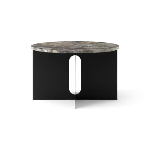 Accessoire / Plateau pour table basse Androgyne Ø 63 cm - Audo Copenhagen - Plateau / Marbre Galaxy - Marbre Galaxy