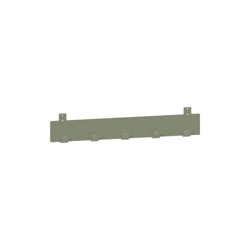  Accessory metal green / Wall hooks for shelf Pli L 60 cm - TIPTOE - Eucalyptus grey - Powder coated steel