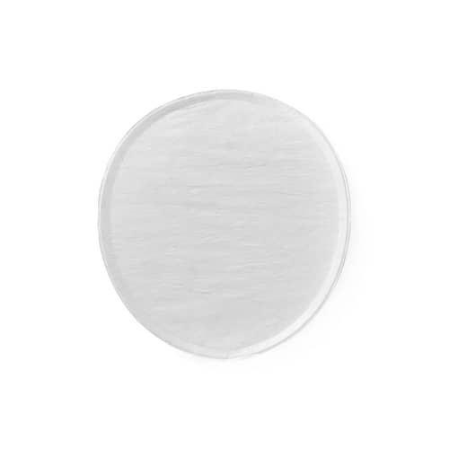 Applique Tense LED tissu blanc / Ø 44 cm - Tyvek - NEW WORKS - Base murale blanche - Aluminium, Carbone, Tyvek