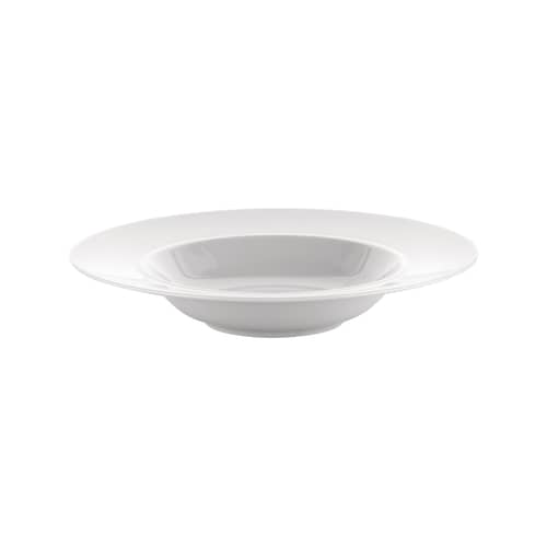 Set 4 assiettes creuses La Bella Tavola -  céramique blanc / Ettore Sottsass - Alessi - Blanc uni - Porcelaine fine