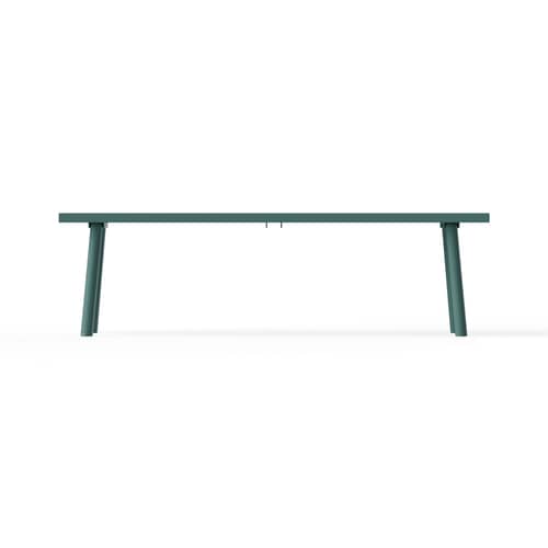 Banc Fred\'s métal vert / L 160 cm - 3 places - Fatboy - Sauge foncé - Aluminium