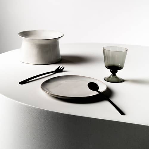 Dessertteller La Mère keramik weiß / Ø 18 cm - 2er-Set - Serax - Naturweiß - Sandstein