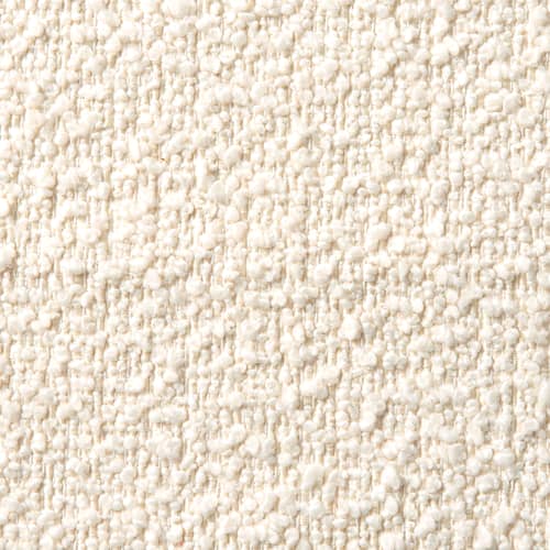 Divano modulabile A-Round-U tessuto beige / Module Pouf destro - Bouclé/arricciato - Pols Potten - Ecru (tessuto bouclé) - , Schiuma di poliuretano, Sistema molle Nosag, Tessuto bouclé