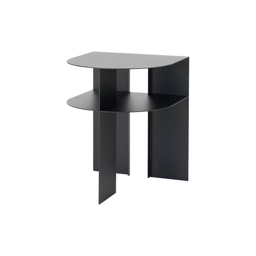 Rand End table metal black / 40 x 40 x H 48.4 cm - NEW WORKS - Black - Steel