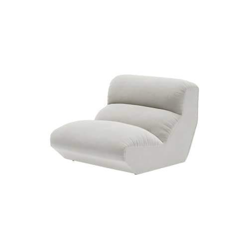 Chauffeuse Hi Lo AV54 - &tradition - Ecru (Cifrado 0121) - Bois certifié FSC, Mousse HR certifiée, Ouate de polyester, Ressorts, Tissu Ecolabel