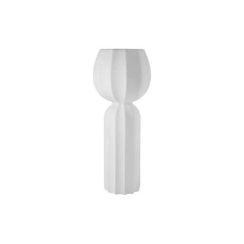 Lampada da terra da esterno Cucun materiale plastico bianco LED / Outdoor - Ø 77 x H 190 cm - Slide - Bianco - Polietilene