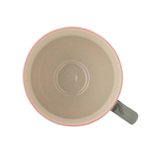 Set de 4 tasses Rosalynde céramique / 400 ml - Bloomingville - Vert - Grès