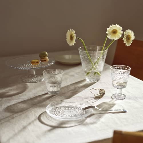 Set de 2 verres à vin Kastehelmi / 26 cl - Oiva Toikka, 1964 - Iittala - Transparent - Verre pressé