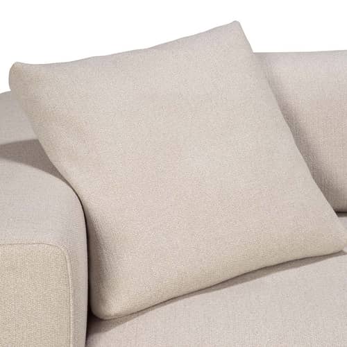  Accessory textile white / Back cushion for Mellow sofa - Ethnicraft - Off-white - Fabric, Shape memory foam