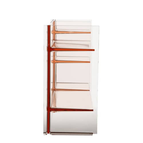 Aufbewahrungsmöbel Sound-rack plastikmaterial rosa / L 75 cm x H 53 cm - Kartell - Hautfarben - PMMA