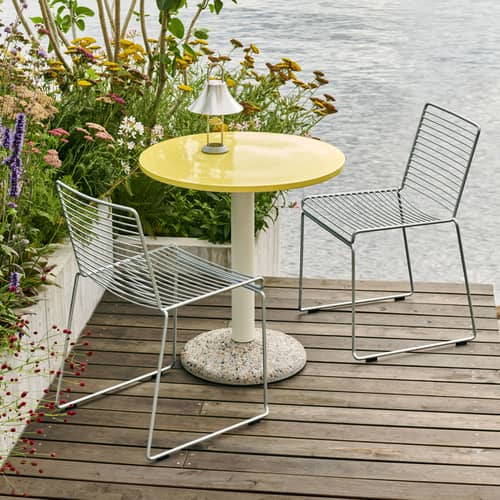 Hay Hee Stacking chair galvanized steel Made In Design UK