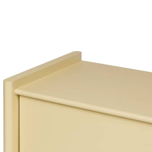 Meuble TV Rali bois jaune / L 160 x H 58 cm - NOO.MA - Jaune beurre - MDF