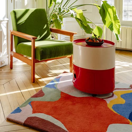 Hangover Rug textile multicoloured / 180 x 120 cm - Hand-tufted wool - COLORTHERAPIS - 180 x 120 cm / Multicoulered - New-zealand wool