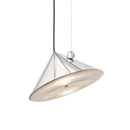 Suspension Pose LED métal argent / Ø 43 x H 30 cm - Orientable - Tom Dixon - Argent - Acier