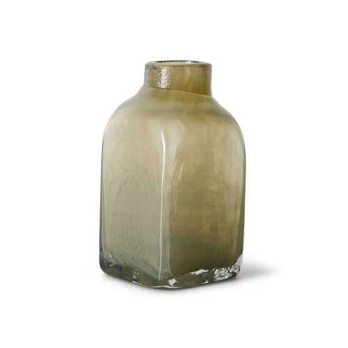 Vaso Atelier Small vetro verde / H 20 cm - HK LIVING - H 20 cm / Verde - Vetro