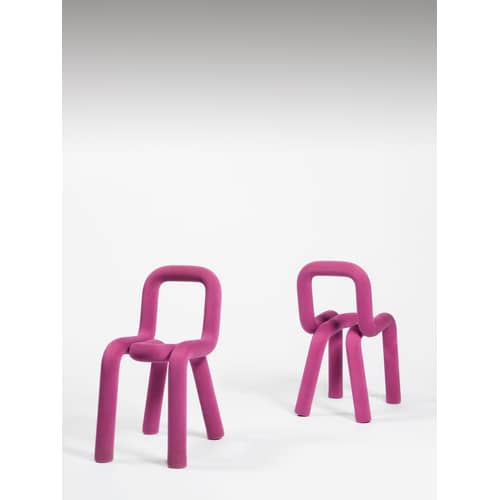 Accessoire  tissu rose / Housse interchangeable pour chaise Bold - Moustache - Rose - Coton, Polyuréthane