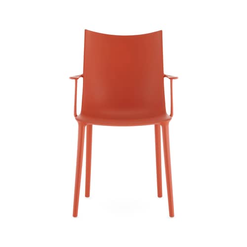 Chaise H.H.H plastique orange / Soft touch - Recyclé - Kartell - Orange mat (soft touch) - Technopolymère thermoplastique recyclé