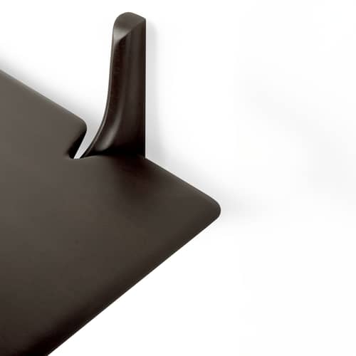 Etagère murale PI bois marron / L 100 cm - Acajou massif - Ethnicraft - L 100 cm / Acajou - Acajou massif teinté