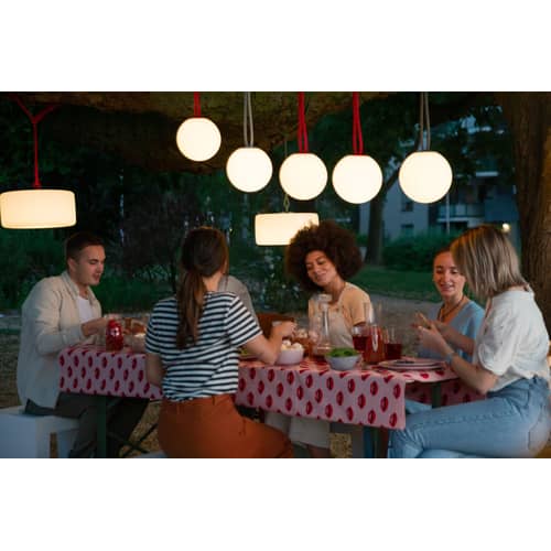 Lampada da esterno ricaricabile senza fili Bolleke LED materiale plastico beige LED - Interni/esterni - Fatboy - Tortora - Polietilene, Silicone