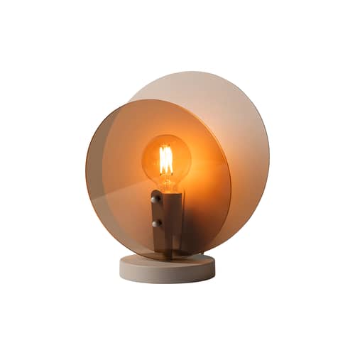 Lampada da tavolo Toledo vetro arancione - It\'s about Romi - Ambra - Ferro, Vetro colorato
