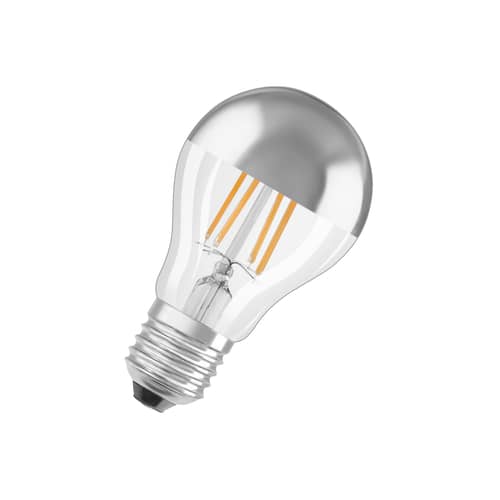 Lampadina LED E27 dimmable Classique A60 Silver vetro argento / 6,5 W (= 50 W) - Bianco caldo - Osram - Argento - Vetro