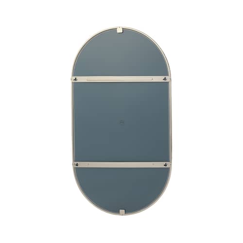 Miroir mural Angui Wide métal argent / 60 x 100 cm - AYTM - Argent - Acier, Verre