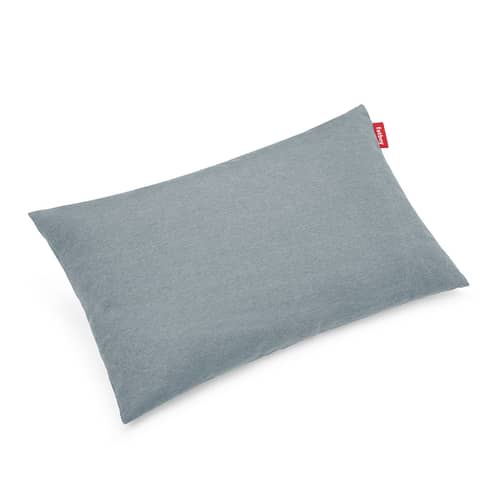 Outdoor-Kissen King OUTDOOR textil blau / Olefin-Stoff - 66 x 40 cm - Fatboy - Storm-blau - Olefin Stoff, Polyesterschaum