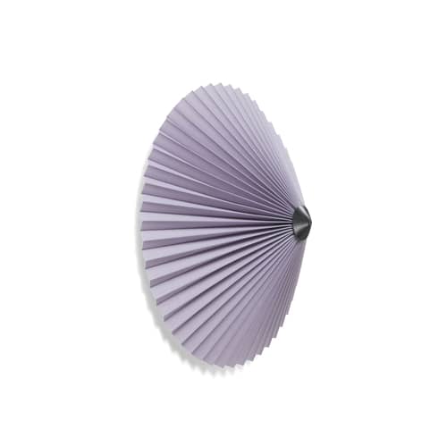 Applique Matin Flush Mount tissu violet / Plafonnier - Small / Ø 38 cm - Hay - Lavande - Acier peint, Coton plissé