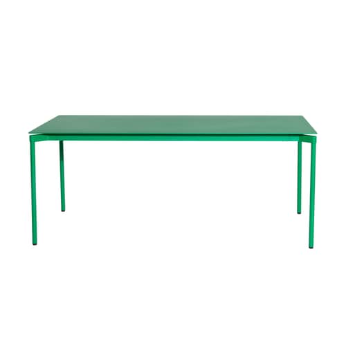 Fromme Rectangular table metal green / Aluminium - 180 x 90 cm - Petite Friture - Mint green - Aluminium