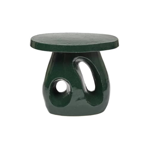 Tavolino d\'appoggio Amé 10 ceramica verde / 52 x 37 x H 45 cm - Serax - Verde scuro - Gres smaltato