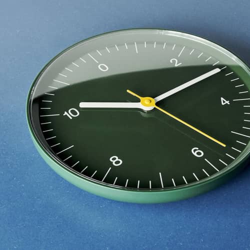 Hay Wall clock - green | Made In Design UK