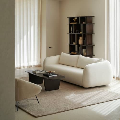 Regal Block holz braun / B 120 x H 207 cm - Ethnicraft - Mahagoni-Mahagoni Espresso - Massives Mahagoni gebeizt
