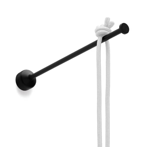 Outdoor-Wandleuchte Chap-O metall schwarz / Schnurlose Lampe - Fatboy - Schwarz - Beschichtetes Metall