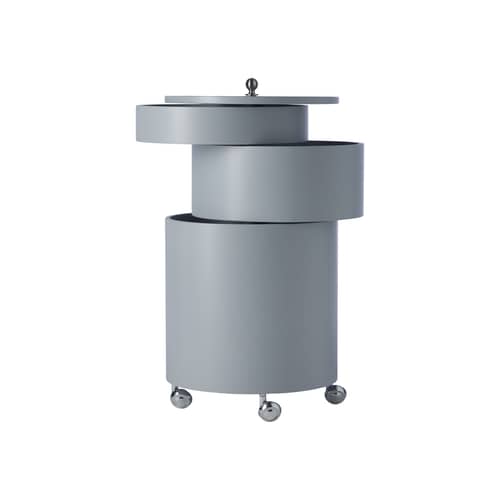 Chariot Barboy bois gris / Verner Panton, 1963 - Verpan - Gris Lilas - MDF peint