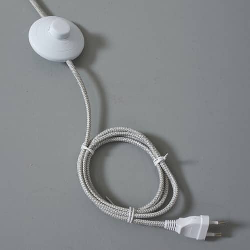 Lampada a stelo Lisbon metallo bianco / Orientabile - It\'s about Romi - Bianco - Ferro