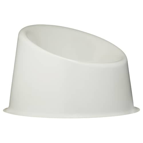 Panto Pop Low armchair plastic material white By Panton 1969 - Verpan - White - Plastic material