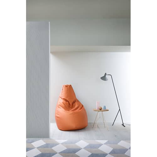 Sacco Outdoor Large Outdoor ottoman textile white / 80 x 80 cm - Reissued 1968 - Zanotta - White - VIP fabric