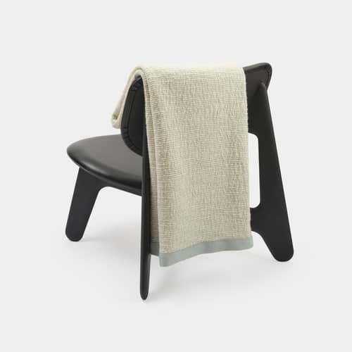 Plaid Thread bleu / 140 x 180 cm - Tom Dixon - Bleu & blanc - Coton, Laine