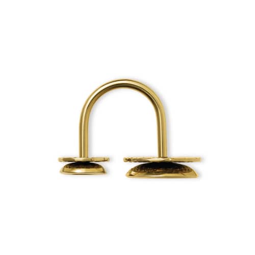 Venusia - Acta Ring gold metal / Large - Alessi - Large / Gold - PVD-coated steel