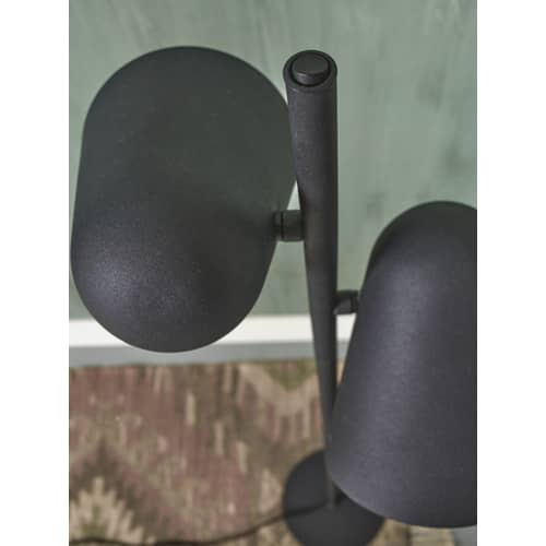 Stehleuchte Salamanca metall schwarz / 2 drehbare Spots - Metall - It\'s about Romi - Schwarz - Stahl