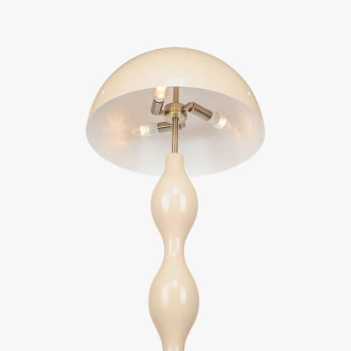 Stehleuchte Powers metall beige - NV GALLERY - Beige - lackiertes Eisen, Poly-natur