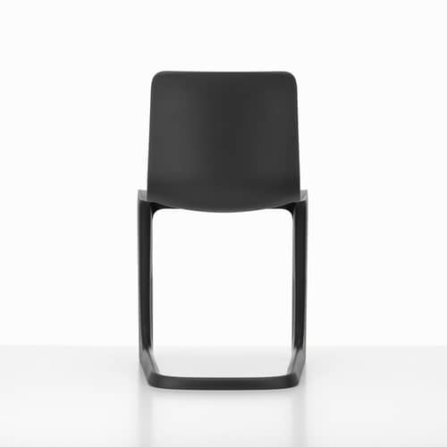 Stuhl EVO-C plastikmaterial grau / Polypropylen - Vitra - Graphitgrau - Polypropylen