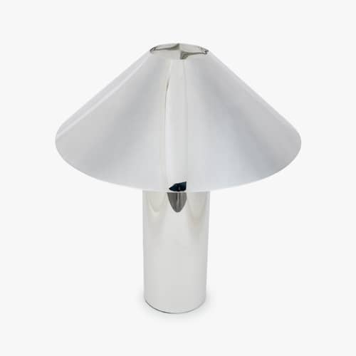 Chroma Table lamp metal silver / H 41 cm - NV GALLERY - Chromed - Stainless steel