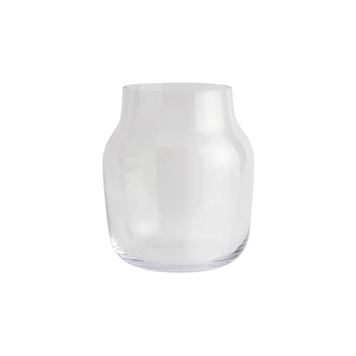 Vase Silent verre transparent / Ø 20 x H 23 cm - Muuto - Transparent - Verre soufflé bouche