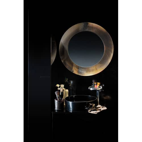 Wandspiegel All saints plastikmaterial rosa / Ø 78 cm - Kartell - Hautfarben - Glas, PMMA