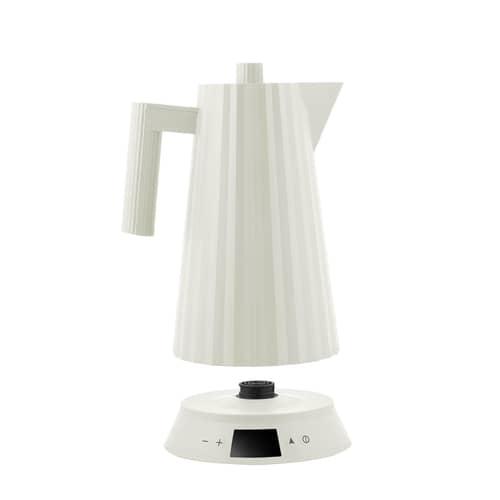 Wasserkocher Plissé Alessi / 1,7 L - Temperaturkontrolle - Weiß - Plastikmaterial