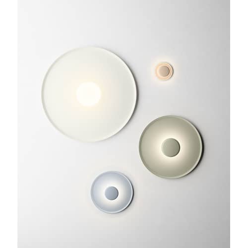 Applique Top LED métal vert / Ø 40 cm - Aluminium - Vibia - Vert - Aluminium