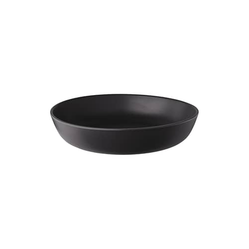 Assiette creuse Nordic Kitchen céramique noir / Ø 20 cm - Grès - Eva Trio - Ø 20 cm / Noir mat - Grès