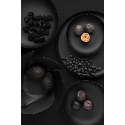 Corbeille Eot - JM 17 métal noir / Jasper Morrison - Ø 29 cm - Alessi - Noir - Acier époxy